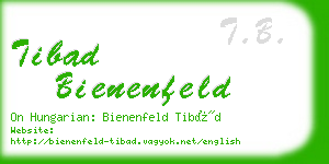 tibad bienenfeld business card